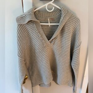 Free people  Gray Knit Sweater